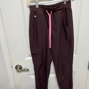 FIGS FreeX Zamora XS Jogger Scrub Pants Dark Fig